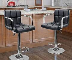 BAR STOOLS - Adjustable Gas Height - DELIVERY 