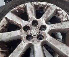 Toyota Avensis alloys for sale tyres 100% 205/55/16