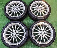 18" Genuine Staggered AMG Alloys - Image 3/5