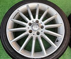 18" Genuine Staggered AMG Alloys - Image 5/5