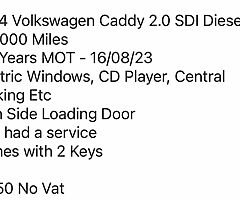2004 Volkswagen Caddy 2.0 Sdi - Image 7/8