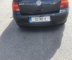 03 golf1.4 Nct out 7 days tax jan  €550