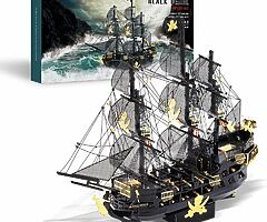 30€ 3D Metal Puzzle Jigsaw for Adults - Black Pearl Pirate Ship DIY 3D Metal Model Kits ,307Pcs