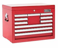 Britool Expert E010240B 10 Drawer Tool Chest Cabinet – Top Box – Red