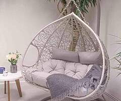 DOUBLE SWING EGG CHAIR / DELIVERY 