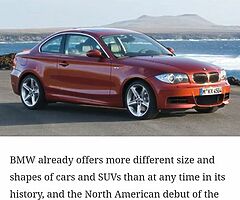 BMW e82 120D parts