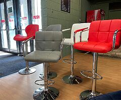 HIGH BAR STOOLS - Adjustable Gas Height - DELIVERY 