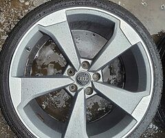 20" Genuine Audi Ttrs Twist Alloys with tyres