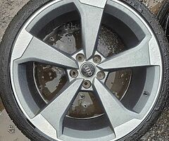 20" Genuine Audi Ttrs Twist Alloys with tyres