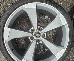 20" Genuine Audi Ttrs Twist Alloys with tyres - Image 3/10