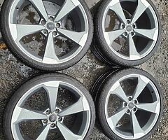 20" Genuine Audi Ttrs Twist Alloys with tyres - Image 4/10
