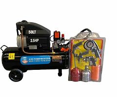 50 Litre Air Compressor 2.5hp & 5 piece spraying kit