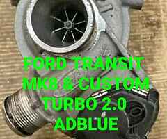 TRANSIT MK8 & CUSTOM TURBO AXLE LIGHT DOOR ENGINE GEARBOX EGR TYRE FRONT WING MIRROR BONNET GRIL