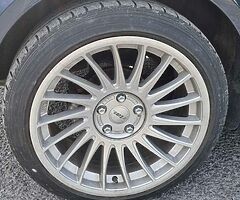 18 inch 3dsms 5x112 and wheel adapters 5x100-5x112 kit