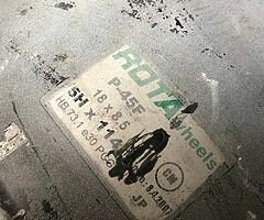 18x8.5 5x114 genuine rotas