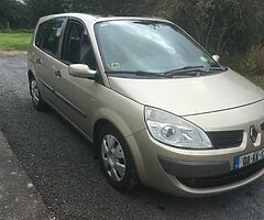 2008 RENAULT SCENIC  7 SEATER SHORT NCT AND TAX 1.6 PETROL