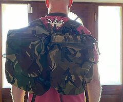 Rucksack / Daysack Defence Forces Rocket Pouches and yoke.