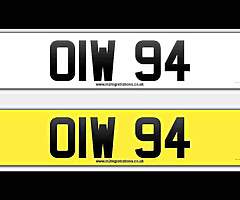 OIW 94 short dateless vehicle Reg 