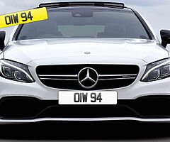 OIW 94 short dateless vehicle Reg 
