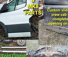 TRANSIT MK8 & CUSTOM PANELS
COMPLETE FRONTS 
ALL DOORS 
ALLOY WHEELS 
SIDE BARS ...