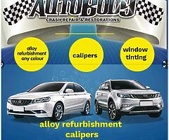 Alloys refurbished tints calipers