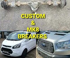 TRANSIT MK8 & CUSTOM PANELS
COMPLETE FRONTS 
ALL DOORS 
ALLOY WHEELS 
SIDE BARS ...