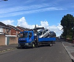 SCRAP CARS VANS JEEPS LORRIES WANTED CASH PAID 07788816399
