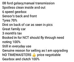 2008 ford galaxy 2150ono - Image 9/10
