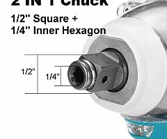 18V Impact Wrench (Works with Makita 18v Battery)