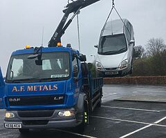 SCRAP CARS VANS JEEPS WANTED CASH PAID DVLNI PAPERWORK COMPLETED LETTER OF DISPOSAL GIVEN 