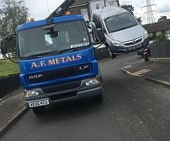 WE will collect and dispose of any old scrap cars vans etc call Andy 07788816399