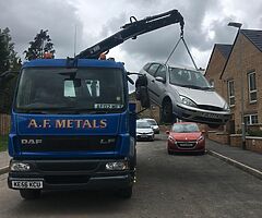 WE will collect and dispose of any old scrap cars vans etc call Andy 07719133925