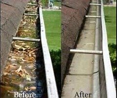 Gutters cleaned and sealed