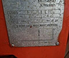 Finlay Rough Terran Diesel Forklift - Image 8/10