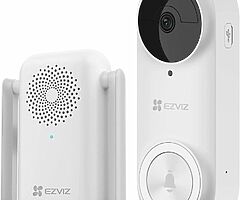 150€ 2K Video Doorbell Battery-Powered Wireless Kit with Chime, 2K Resolution, AI Human Detection