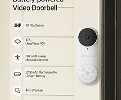 150€ 2K Video Doorbell Battery-Powered Wireless Kit with Chime, 2K Resolution, AI Human Detection - Image 9/9