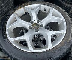 X5 BMW alloys 20 inche wheels staggered