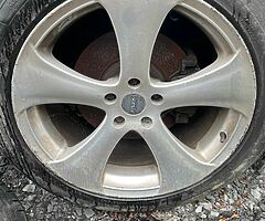 BMW X5 alloys staggered