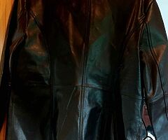 Black leather jacket