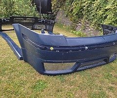 Passat b5.5 front bumper,side skirts,rear bumper.Matt blue