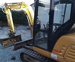 Cat 302.5 mini digger - Image 5/10