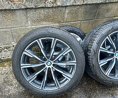 Bmw x5 g05 20inch genuine alloy wheels with good tyres for sale - Image 2/6