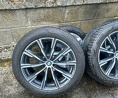 Bmw x5 g05 20inch genuine alloy wheels with good tyres for sale