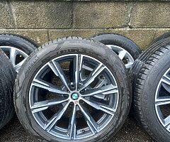 Bmw x5 g05 20inch genuine alloy wheels with good tyres for sale - Image 3/6