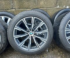 Bmw x5 g05 20inch genuine alloy wheels with good tyres for sale - Image 4/6