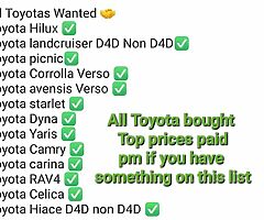 Toyota all models