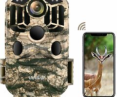 90€ 24MP Hunting Trail Camera with Night Vision Motion Activated IP66 Waterproof and 120°Wide-Angle