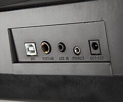 159€ 61 Key Keyboard Piano with Keyboard Bench, Digital Piano Stool, Sustain Pedal and Headphones