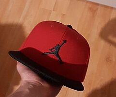 Red adjustable jordan cap