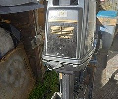 2-stroke  outboard  Suzuki-25 hp